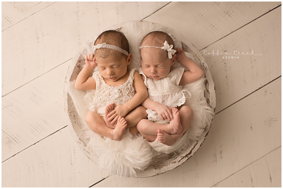 Newborn twin photos
