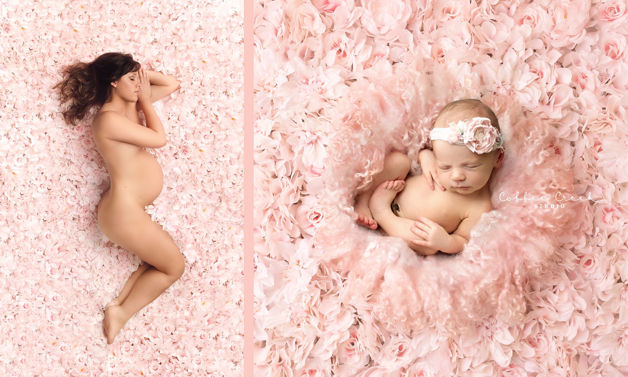 maternity comparison photo